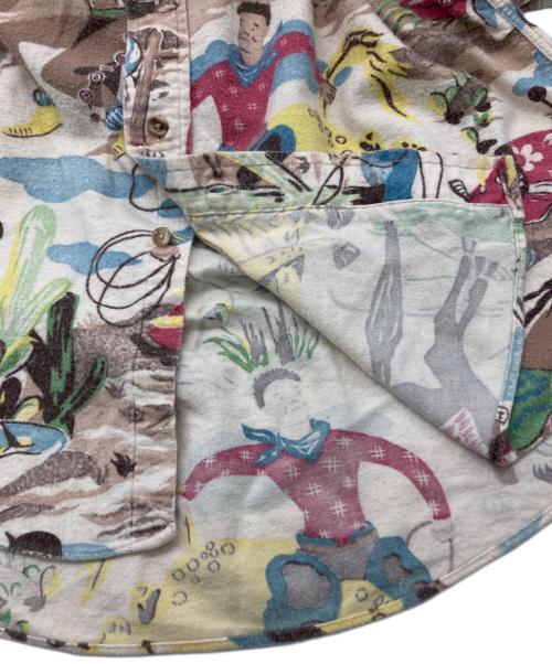 SHADOW BOXER（シャドウボクサー）SHADOW BOXER (シャドウボクサー) カウボーイシャツ ベージュ サイズ:Mの古着・服飾アイテム