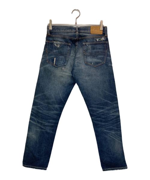 POLO RALPH LAUREN（ポロ・ラルフローレン）POLO RALPH LAUREN (ポロ・ラルフローレン) パッチワークデニム ブルー サイズ:W28の古着・服飾アイテム