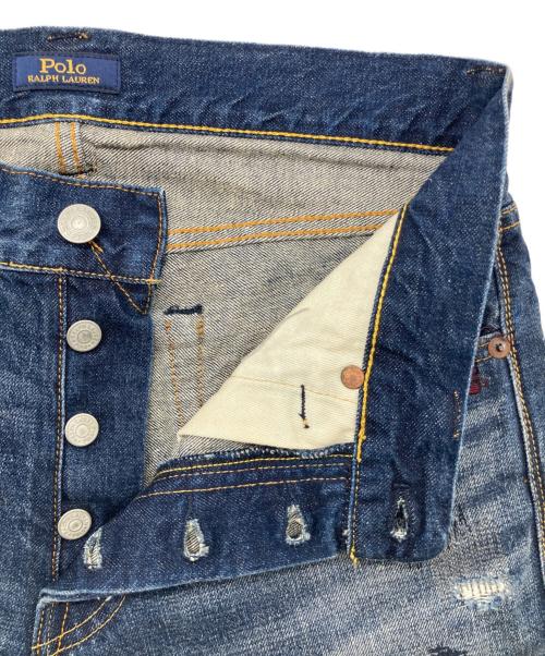 POLO RALPH LAUREN（ポロ・ラルフローレン）POLO RALPH LAUREN (ポロ・ラルフローレン) パッチワークデニム ブルー サイズ:W28の古着・服飾アイテム