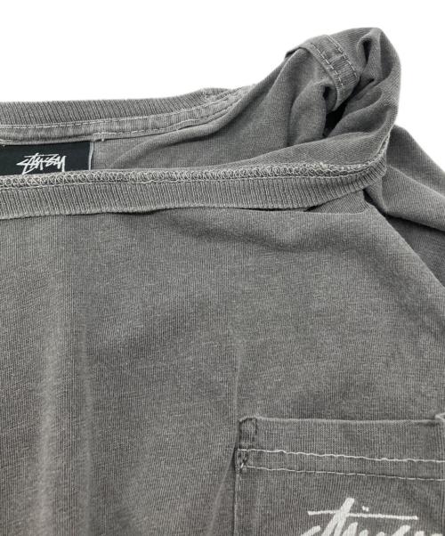 stussy（ステューシー）stussy (ステューシー) ダイスプリントtシャツ グレー サイズ:XLの古着・服飾アイテム