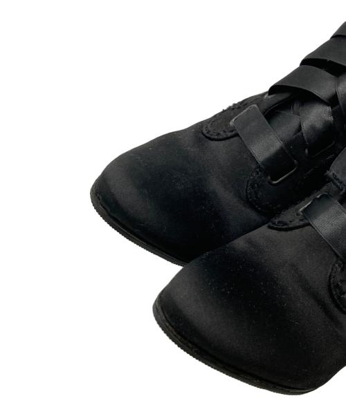 BALMAIN（バルマン）BALMAIN (バルマン) GIUSEPPE ZANOTTI (ジュゼッペザノッティ) レースアップヒールブーツ ブラック サイズ:SIZE 35 1/2の古着・服飾アイテム