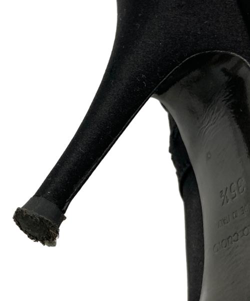 BALMAIN（バルマン）BALMAIN (バルマン) GIUSEPPE ZANOTTI (ジュゼッペザノッティ) レースアップヒールブーツ ブラック サイズ:SIZE 35 1/2の古着・服飾アイテム