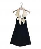 Saint Laurent Parisサンローランパリ）の古着「バックレスドレス」｜ブラック