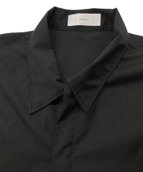 ADRER（アドラー）ADRER (アドラー) ジップデザインシャツジャケット ブラック サイズ:Mの古着・服飾アイテム
