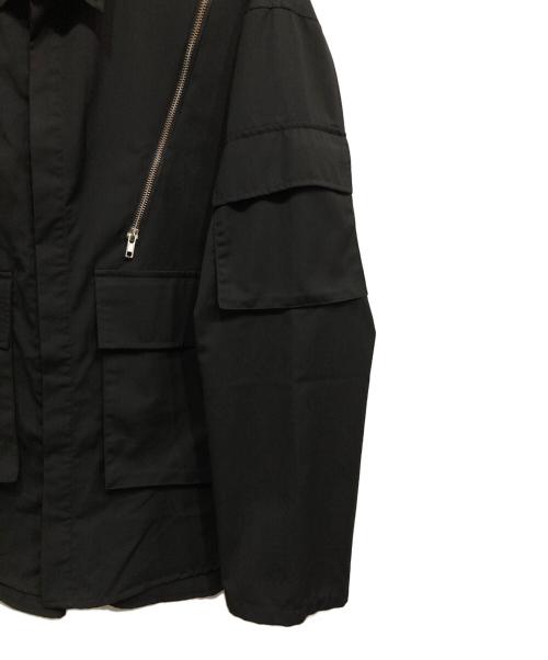 ADRER（アドラー）ADRER (アドラー) ジップデザインシャツジャケット ブラック サイズ:Mの古着・服飾アイテム