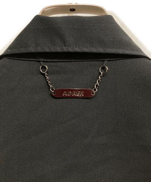 ADRER（アドラー）ADRER (アドラー) ジップデザインシャツジャケット ブラック サイズ:Mの古着・服飾アイテム