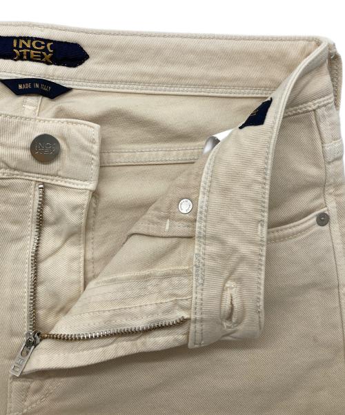 INCOTEX（インコテックス）INCOTEX (インコテックス) スリムテーパードフィットパンツ ベージュ サイズ:31の古着・服飾アイテム