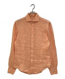 RING JACKET（リングジャケット）の古着「リネンシャツ」｜オレンジ