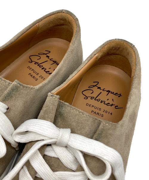 JACQUES SOLOVIERE（ジャック ソロヴィエール）jacques soloviere (ジャック ソロヴィエール) スウェードスニーカー ベージュ サイズ:39の古着・服飾アイテム