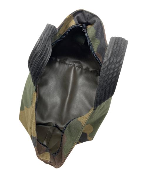 Herve Chapelier（エルベシャプリエ）Herve Chapelier (エルベシャプリエ) カモ柄舟形ミニトートバッグ カーキの古着・服飾アイテム