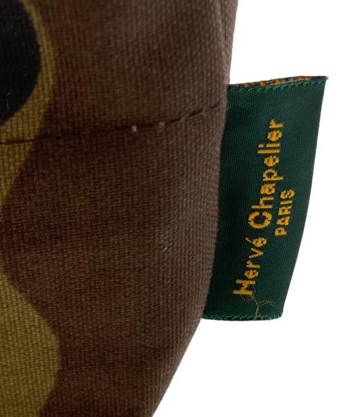 Herve Chapelier（エルベシャプリエ）Herve Chapelier (エルベシャプリエ) カモ柄舟形ミニトートバッグ カーキの古着・服飾アイテム