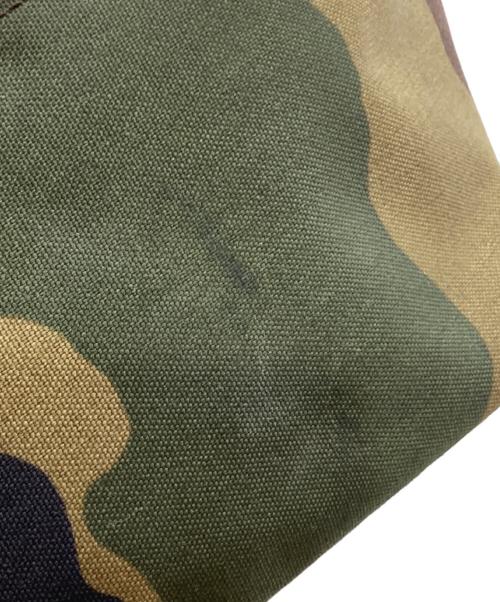 Herve Chapelier（エルベシャプリエ）Herve Chapelier (エルベシャプリエ) カモ柄舟形ミニトートバッグ カーキの古着・服飾アイテム