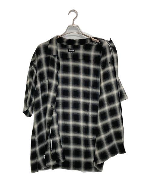 Schott（ショット）Schott (ショット) OMBRE PLAID SS SHIRT グレー サイズ:XLの古着・服飾アイテム