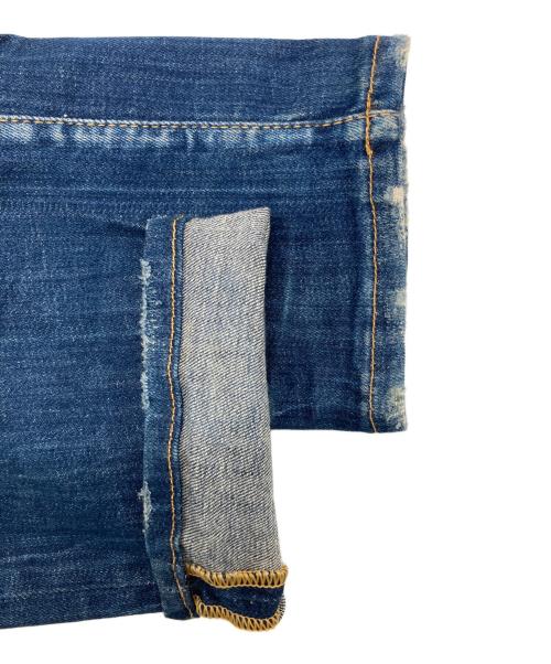 DSQUARED2（ディースクエアード）DSQUARED2 (ディースクエアード) ペイントデニムパンツ インディゴ サイズ:44の古着・服飾アイテム