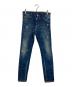 DSQUARED2（ディースクエアード）の古着「ペイントデニムパンツ」｜インディゴ