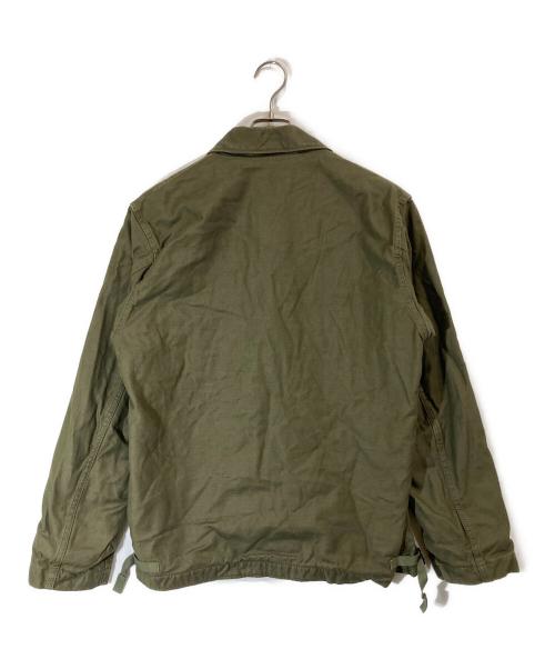 HOUSTON（ヒューストン）HOUSTON (ヒューストン) A-2 デッキジャケット カーキ サイズ:SIZE 42の古着・服飾アイテム