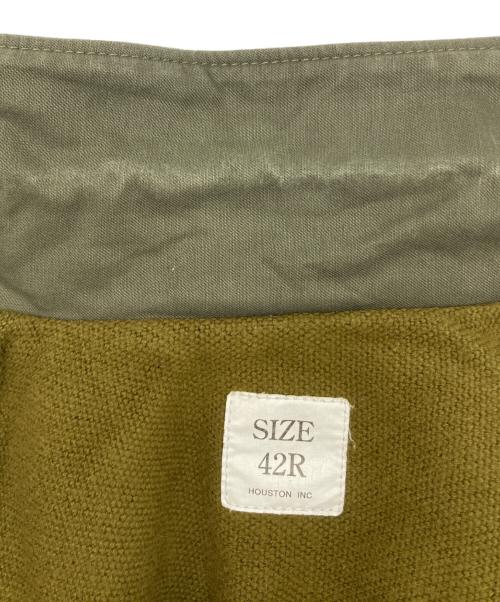 HOUSTON（ヒューストン）HOUSTON (ヒューストン) A-2 デッキジャケット カーキ サイズ:SIZE 42の古着・服飾アイテム