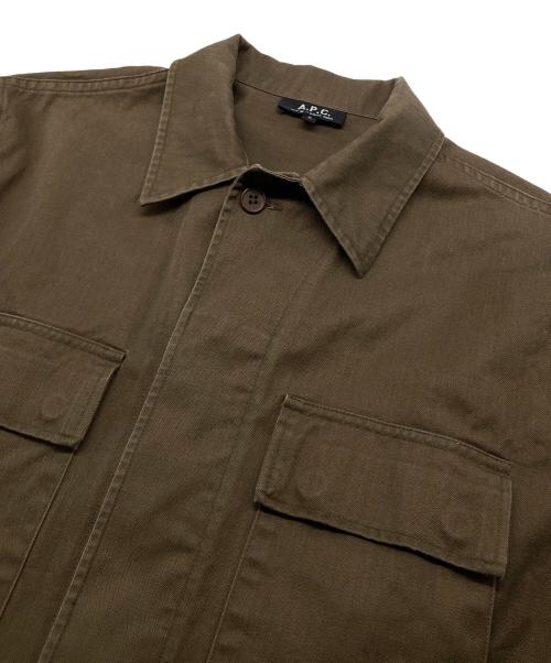 A.P.C.（アーペーセー）A.P.C. (アーペーセー) サファリジャケット ブラウン サイズ:Sの古着・服飾アイテム