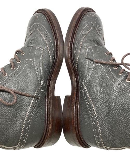 Tricker's（トリッカーズ）Tricker's (トリッカーズ) TODDSNYDER (トッドシュナイダー) ウィングチップブーツ グレー サイズ: 6 1/2の古着・服飾アイテム
