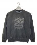 Schottショット）の古着「SQUARE LOGO CREW SWEAT」｜グレー