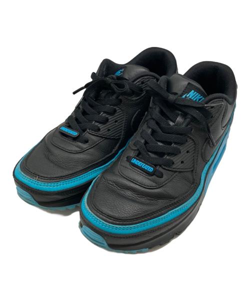NIKE（ナイキ）NIKE (ナイキ) UNDEFEATED (アンディフィーテッド) AIR MAX90 ブラック×ブルー サイズ:28の古着・服飾アイテム