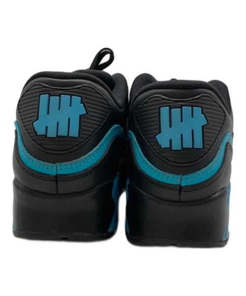 NIKE（ナイキ）NIKE (ナイキ) UNDEFEATED (アンディフィーテッド) AIR MAX90 ブラック×ブルー サイズ:28の古着・服飾アイテム