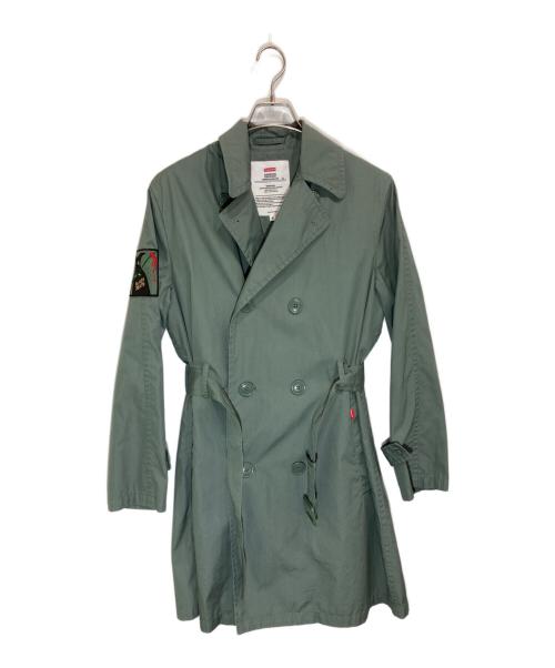 SUPREME（シュプリーム）SUPREME (シュプリーム) Belted Trench Coat カーキ サイズ:Sの古着・服飾アイテム