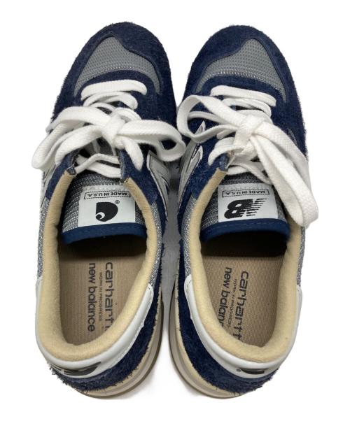 NEW BALANCE（ニューバランス）NEW BALANCE (ニューバランス) CARHARTT WIP (カーハート ワークインプログレス) ローカットスニーカー ネイビー サイズ:27.5cmの古着・服飾アイテム