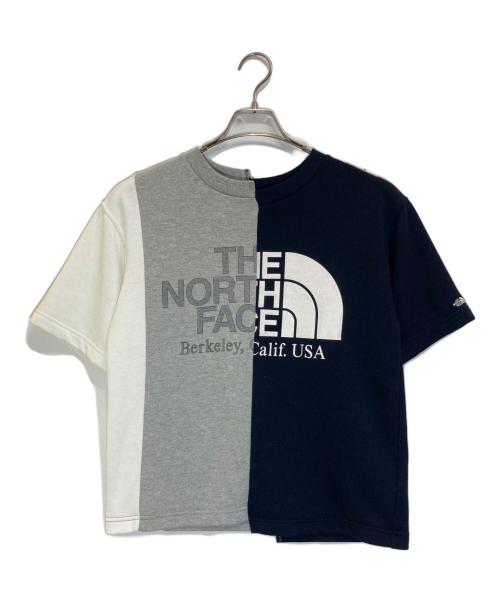 THE NORTHFACE PURPLELABEL（ザ・ノースフェイス パープルレーベル）THE NORTHFACE PURPLELABEL (ザ・ノースフェイス パープルレーベル) アシンメトリーTシャツ ネイビー×グレー サイズ:WSの古着・服飾アイテム