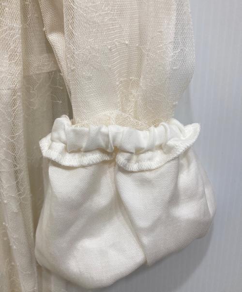 MUVEIL（ミュベール）MUVEIL (ミュベール) レースワンピース アイボリー サイズ:36の古着・服飾アイテム