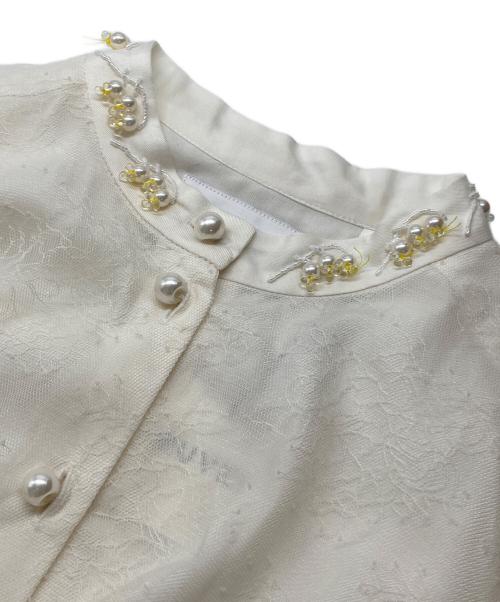 MUVEIL（ミュベール）MUVEIL (ミュベール) レースワンピース アイボリー サイズ:36の古着・服飾アイテム