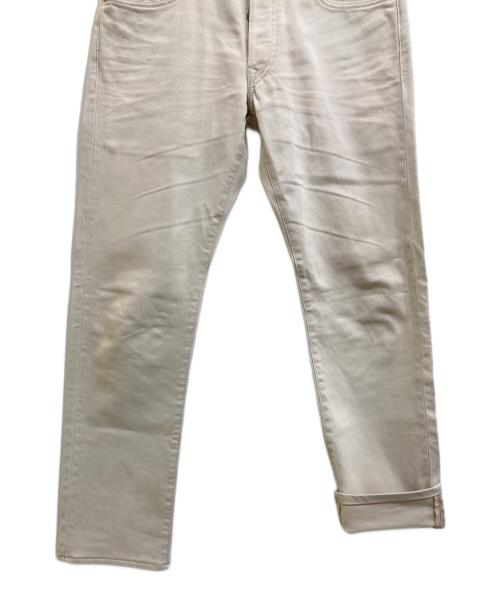 RRL（ダブルアールエル）RRL (ダブルアールエル) SLIM FIT コットンピケストレートパンツ ベージュ サイズ:W32の古着・服飾アイテム