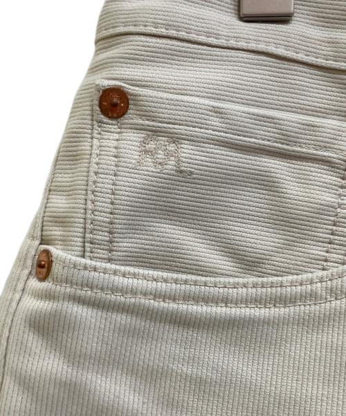 RRL（ダブルアールエル）RRL (ダブルアールエル) SLIM FIT コットンピケストレートパンツ ベージュ サイズ:W32の古着・服飾アイテム