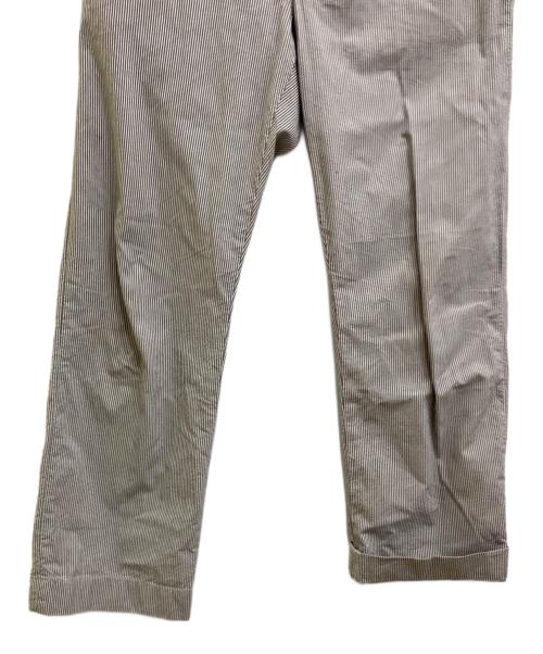 RRL（ダブルアールエル）RRL (ダブルアールエル) ヒッコリーワークパンツ グレー×アイボリー サイズ:W31の古着・服飾アイテム