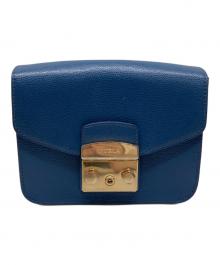 FURLA（フルラ）の古着「チェーンショルダーバッグ」｜ブルー