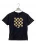 stussy（ステューシー）の古着「カモチェックプリントTシャツ」｜ブラック