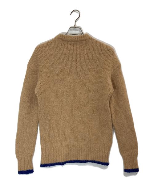 maison kitsune（メゾンキツネ）MAISON KITSUNE (メゾンキツネ) クルーネックニット ベージュ サイズ:XSの古着・服飾アイテム