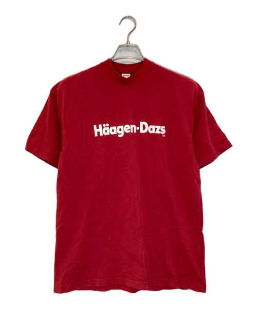 WASTED YOUTH（ウェイステッドユース）Wasted Youth (ウエステッド ユース) TOKION (トキオン) haagen-dazsプリントTシャツ レッド サイズ:Mの古着・服飾アイテム