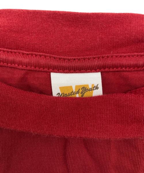 WASTED YOUTH（ウェイステッドユース）Wasted Youth (ウエステッド ユース) TOKION (トキオン) haagen-dazsプリントTシャツ レッド サイズ:Mの古着・服飾アイテム