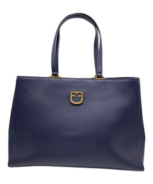FURLA（フルラ）FURLA (フルラ) ベルヴェデーレ トートバッグ ネイビーの古着・服飾アイテム