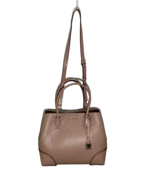 MICHAEL KORS（マイケル・コース）MICHAEL KORS (マイケルコース) STUDIO MD CENTER ZIP TOTE ピンクの古着・服飾アイテム