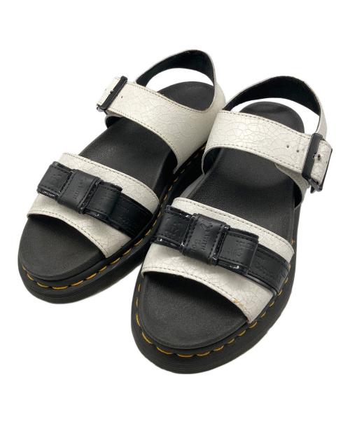 Dr.Martens（ドクターマーチン）Dr.Martens (ドクターマーチン) ROMI CRACKLE ホワイト×ブラック サイズ:UK5の古着・服飾アイテム