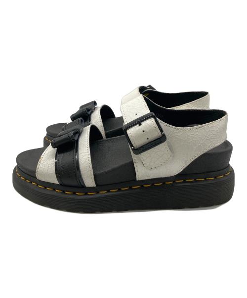 Dr.Martens（ドクターマーチン）Dr.Martens (ドクターマーチン) ROMI CRACKLE ホワイト×ブラック サイズ:UK5の古着・服飾アイテム