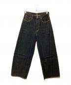 journal standard L'essageジャーナルスタンダード レサージュ）の古着「ルーズウェービング 3D デニムパンツ/24030370060040」｜インディゴ
