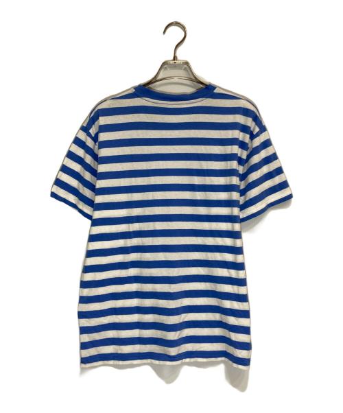 POLO RALPH LAUREN（ポロ・ラルフローレン）POLO RALPH LAUREN (ポロ・ラルフローレン) ポロベアボーダーT ブルー×ホワイト サイズ:Lの古着・服飾アイテム