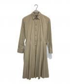 POLO RALPH LAURENポロ・ラルフローレン）の古着「ベルテッドシャツワンピース」｜ベージュ