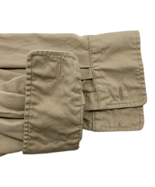 POLO RALPH LAUREN（ポロ・ラルフローレン）POLO RALPH LAUREN (ポロ・ラルフローレン) ベルテッドシャツワンピース ベージュ サイズ:6の古着・服飾アイテム