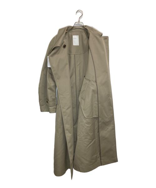 Noble（ノーブル）Noble (ノーブル) グロウツイルアシメトリーカラートレンチコート ベージュ サイズ:38の古着・服飾アイテム