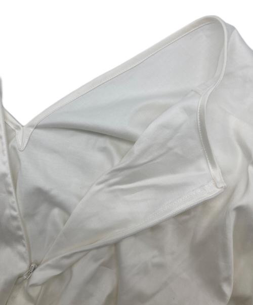 Noble（ノーブル）Noble (ノーブル) Vネックフレアースリーブブラウス ホワイト サイズ:-の古着・服飾アイテム