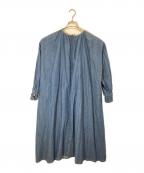 kazumi×Samansa Mos2カザミ×サマンサモスモス）の古着「刺繍ブラウスワンピース」｜インディゴ